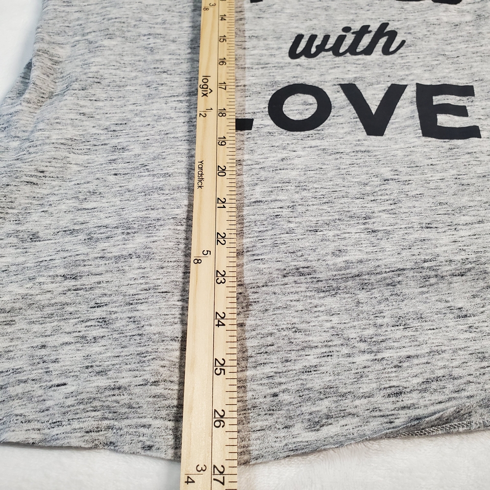 Old Navy Heather Gray Tee with Black Accents - Picture 4 of 8